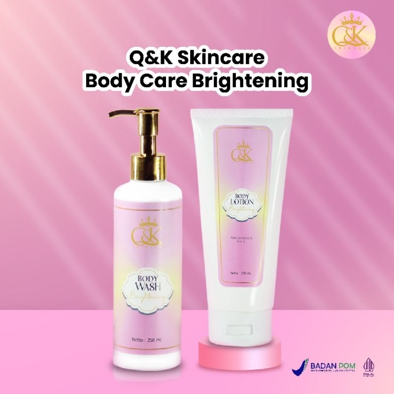 Q&K Body Care Paket Body Lotion dan Body Lotion
