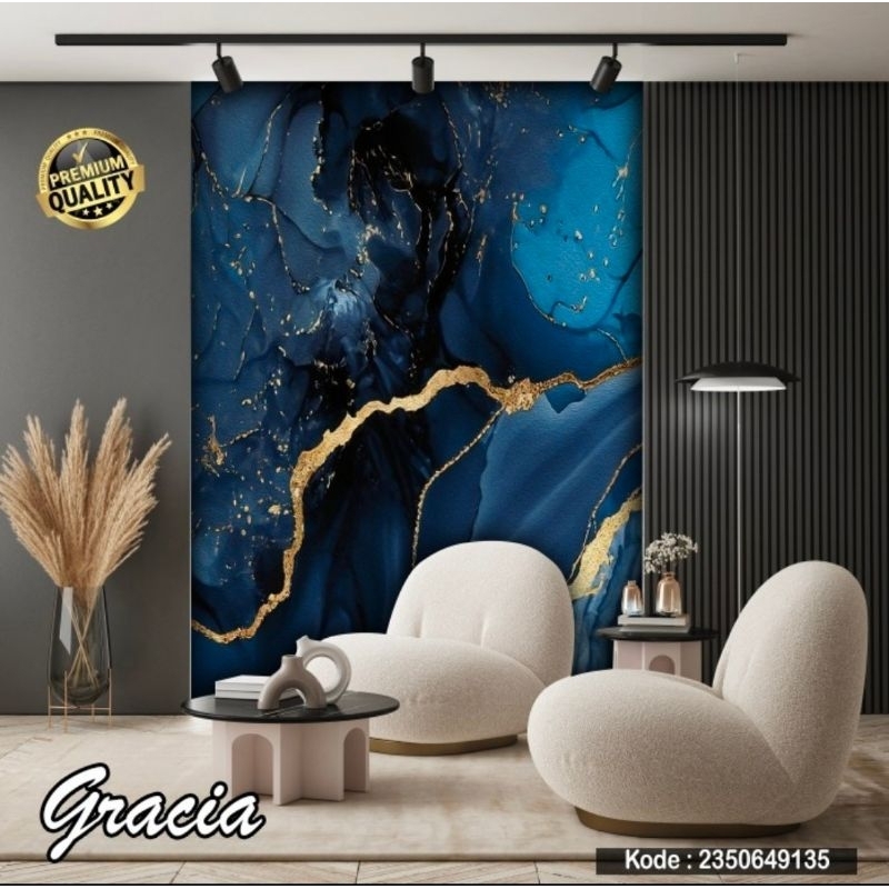 Wallpaper Dinding Custom Marmer Granit