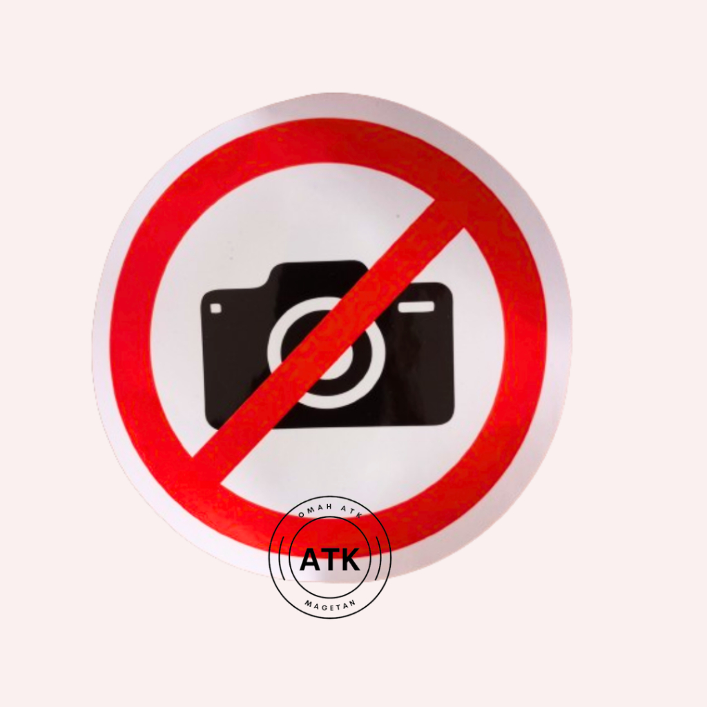 

Stiker Dilarang Memotret - Dilarang Merekam - Tidak Boleh Memotret