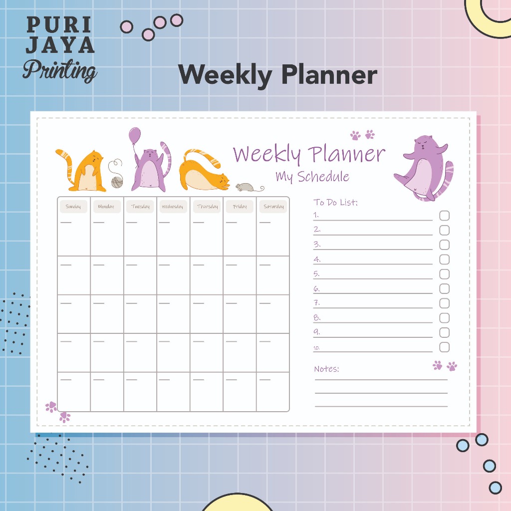 

WEEKLY PLANNER CUSTOM