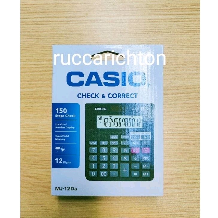 

kalkulator meja casio MJ -120Da (casio check & recheck)