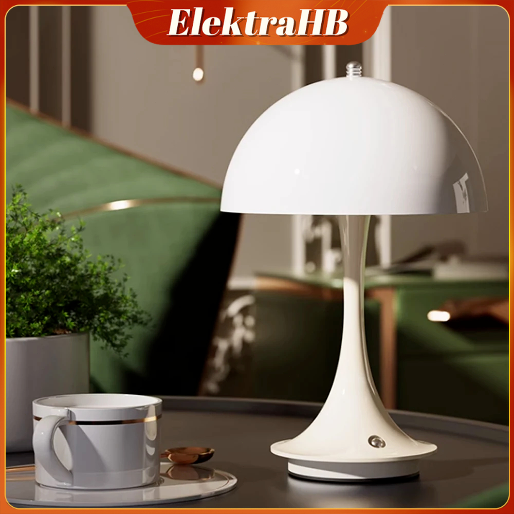 Lampu Meja Jamur Kreatif Lampu Samping Tempat Tidur Kamar Tidur Lampu Meja Dekorasi Rumah Minimalis 