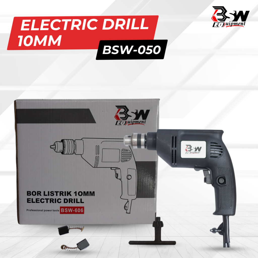 TERMURAH Mesin Bor Listrik 10mm Bolak Balik Electric Drill Bor Beton Kayu Besi full tembaga kualitas
