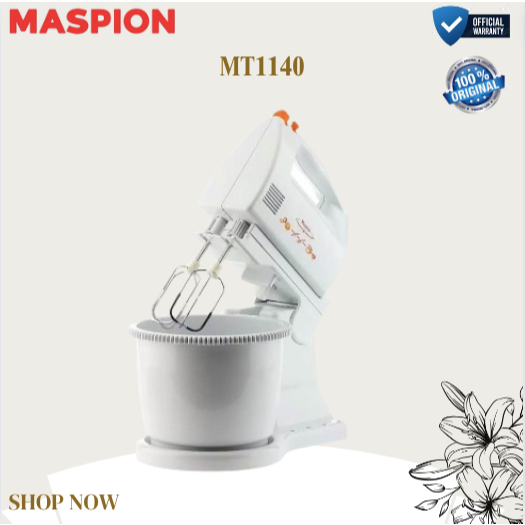 MASPION STAND MIXER MT 1140 MIXER/MT1140/MT-1140/MIXER DUDUK/MIXER ORIGINAL MASPION/GARANSI RESMI