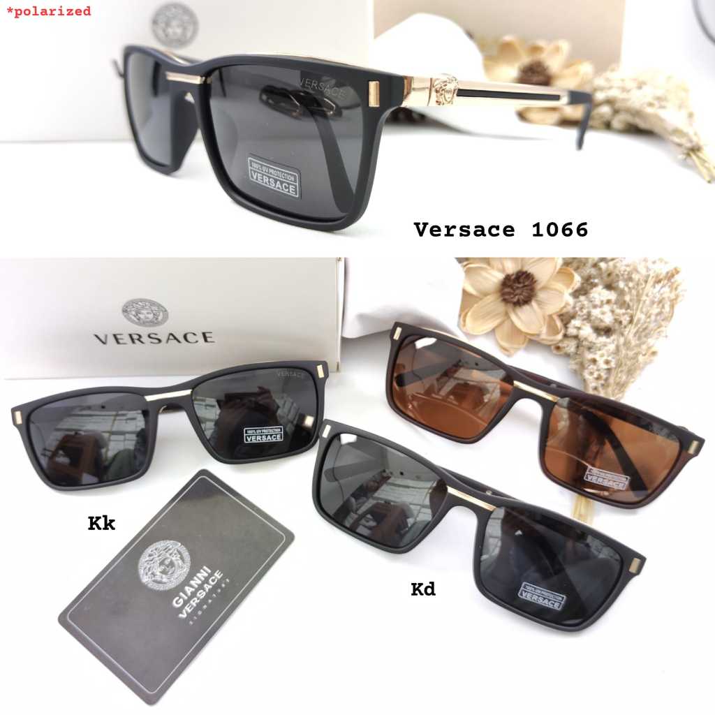 kacamata hitam wanita versace 1066 design baru FREE BOX nyaman dipakai