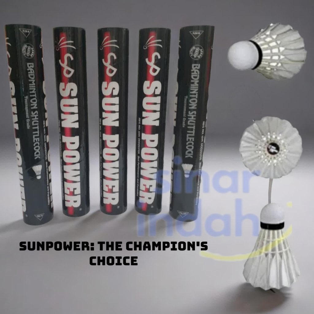 Shuttlecock Kok badminton Bulu Tangkis Sun Power SunPower ORI
