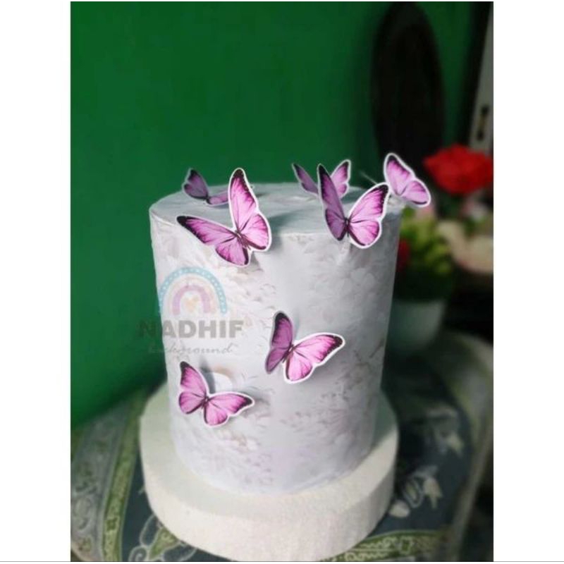toper kupu kupu / toper kue kupu kupu / hiasan kue / hiasan kue kupu kupu