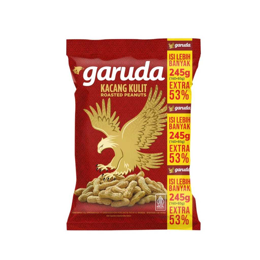 

⭐ KACANG ⭐ Garuda Kulit Garing Roasted Peanuts 245gr ( 160gr + 85gr )