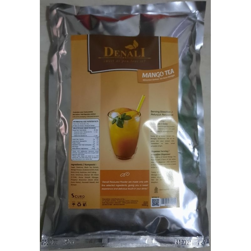 

Denali / DenalI MANGO TEA 1000 gram / 1 kg ( minuman serbuk teh rasa mangga )