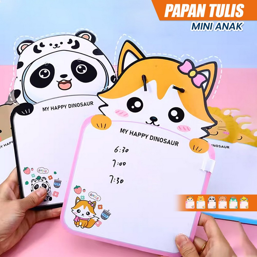 

Mainan Edukasi Papan Tulis Mini Anak Karakter Lucu Free Spidol Bisa Dihapus dengan Tali Gantung / Mini Board Toy Papan Tulis Anak Karakter Stockami M353