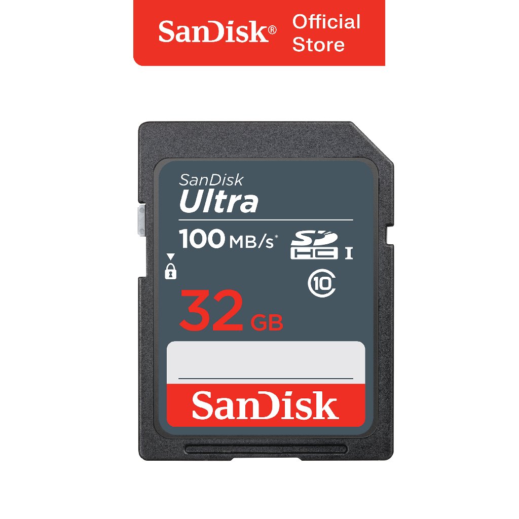 SanDisk SDHC Ultra 32GB UHS-I Class 10 (Up to 100MB/s) - DUNR