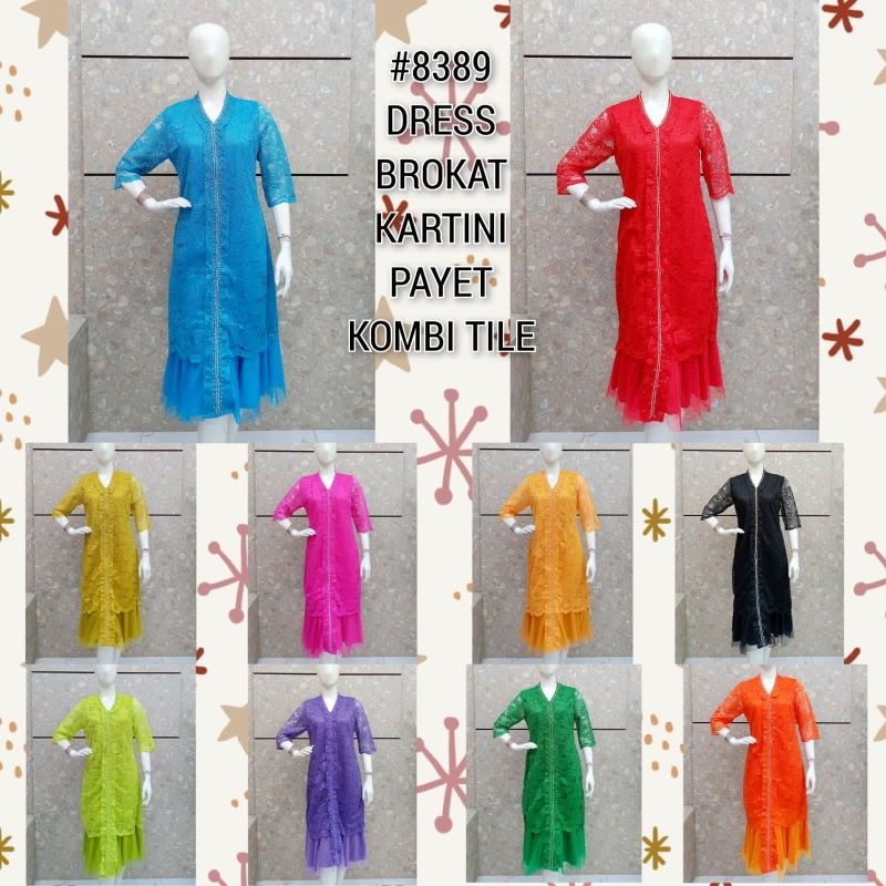 dres brokat kartini payet kombi tile