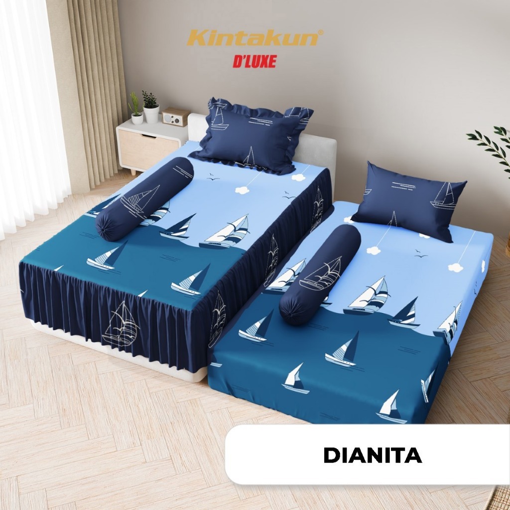 Set Sprei Kintakun Sorong 2in1 Rumbai Single 120x200 Motif Adara Adeline Almira Amadea Anindya Carme