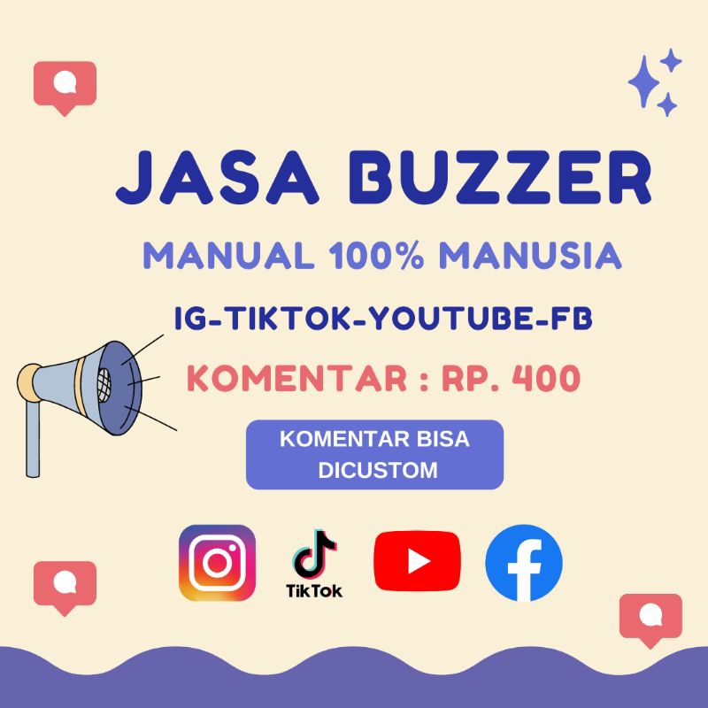 Jasa Komentar Instagram komen tiktok komen yt komen fb