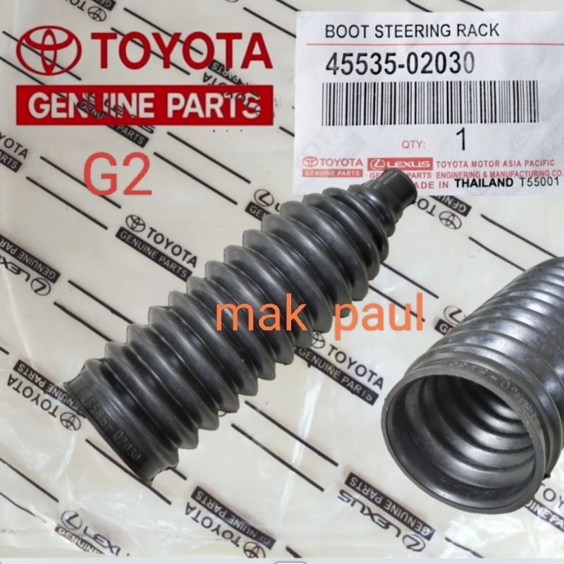 karet boot rack stir YARIS new VIOS gen2 3 2007 - 2018 ORIGINAL