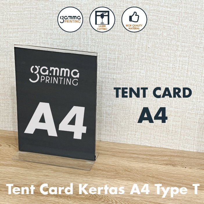 

KODE X94I Akrilik Tempat Brosur A4 Acrylic Tent Card Holder 2 Sisi Selebaran