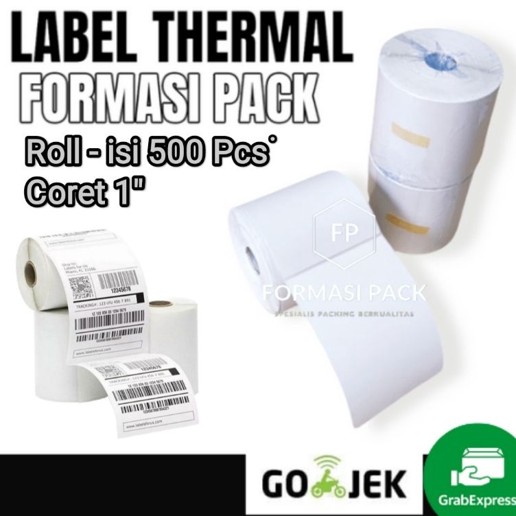 

KODE F65L Kertas Termal Continuous Paper Thermal 1 X 15 mm 1x15 4x6 isi 5pcs ukuran A6