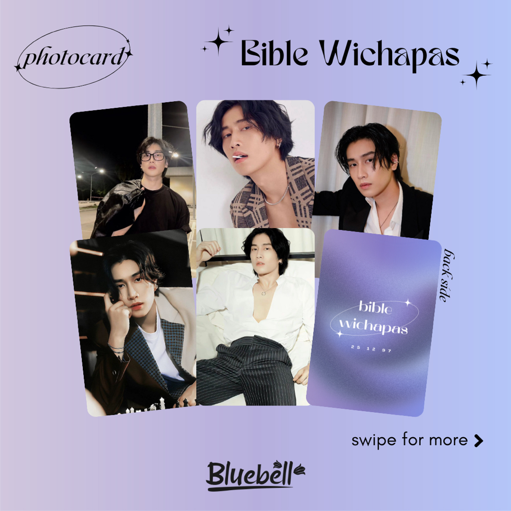 Unofficial Photocard Bible Wichapas Sumettikul @biblesumett Aktor Thailand BOC Thaienthu Raikantopen