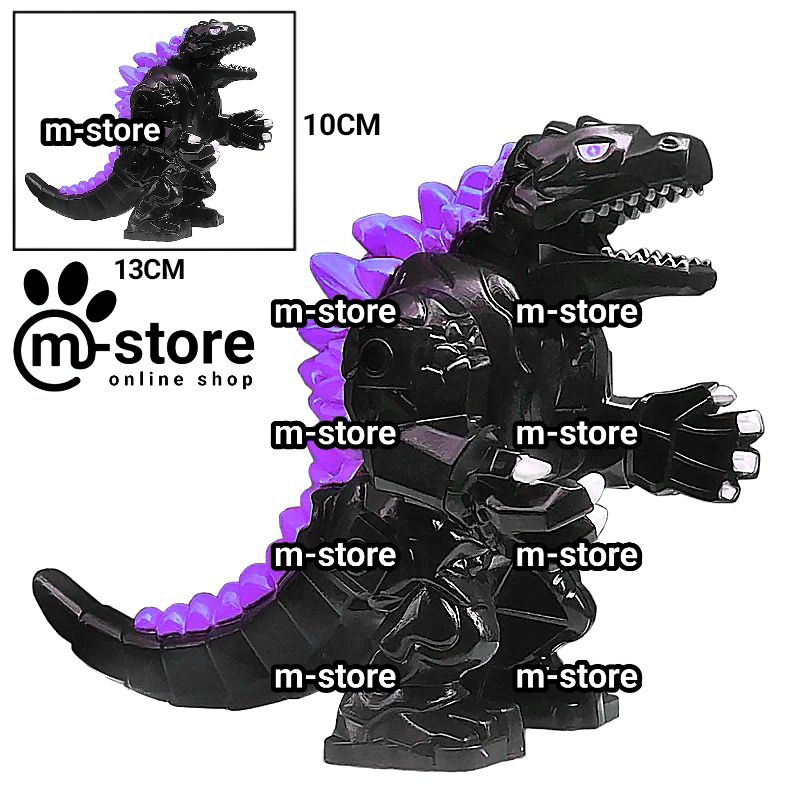 brick godzilla atomic purple big toy figure