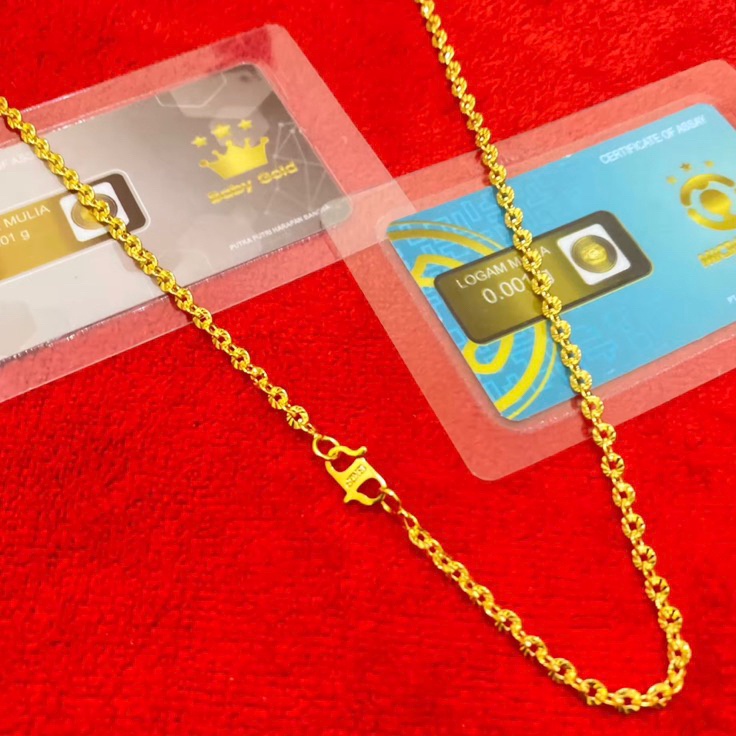 Kalung nuri mas muda logam mulia