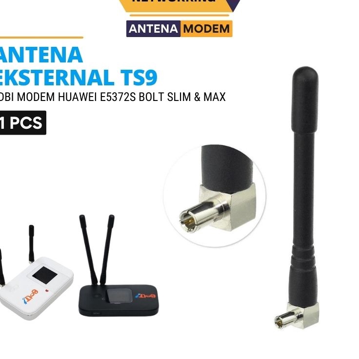 Diskon 1 SatuAntena Eksternal Penguat Sinyal Mifi Terbaik Modem Wifi Huawei Bolt Sierra ZTE Vodafone