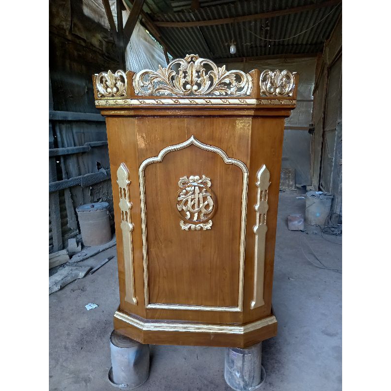 MIMBAR / MIMBAR KUTBAH / MIMBAR PODIUM / MIMBAR MASJID