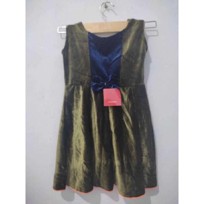 Dress Anak Beludru / Dress Pesta / Dress Mewah / Dress OOTD