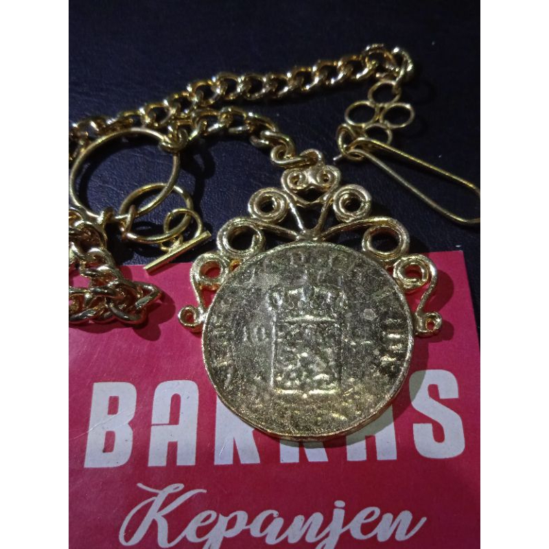 Bandul beskap rantai uang benggol baju adat pria