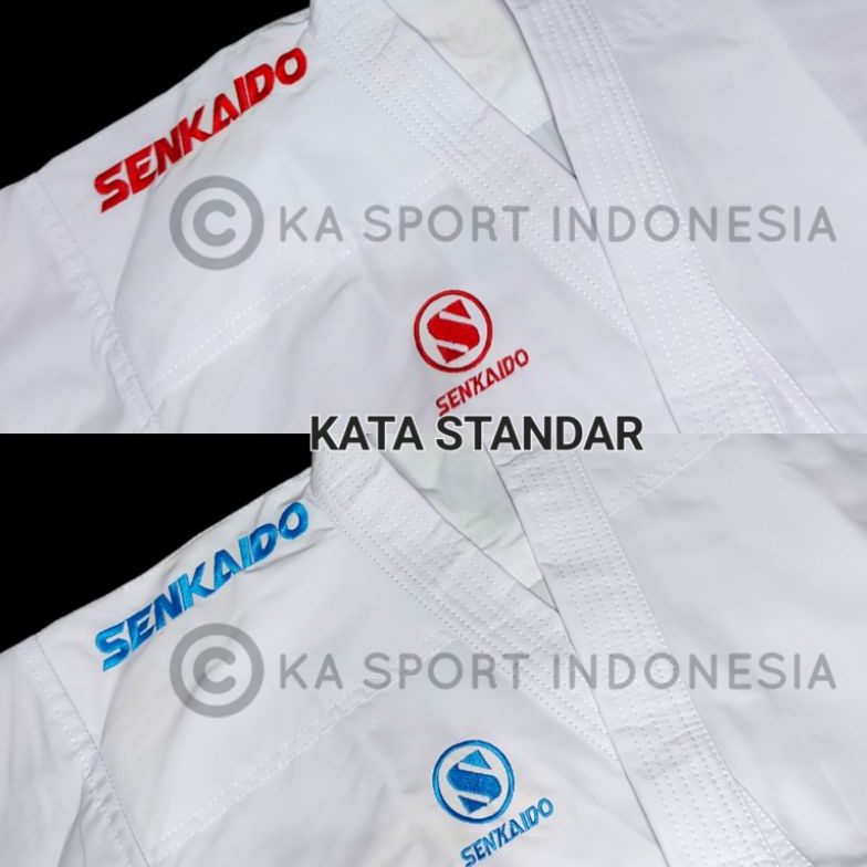 KODE F98O Baju KarateGi COMBO 2in1 KATA STANDAR Senkaido Original