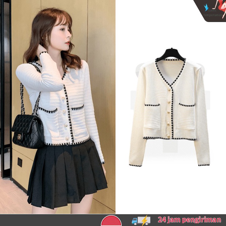 HOT SALE Blouse wanita CardiganOuter Baju Rajut Wanita Cardigan PanjangKorean style baju Wanita fash