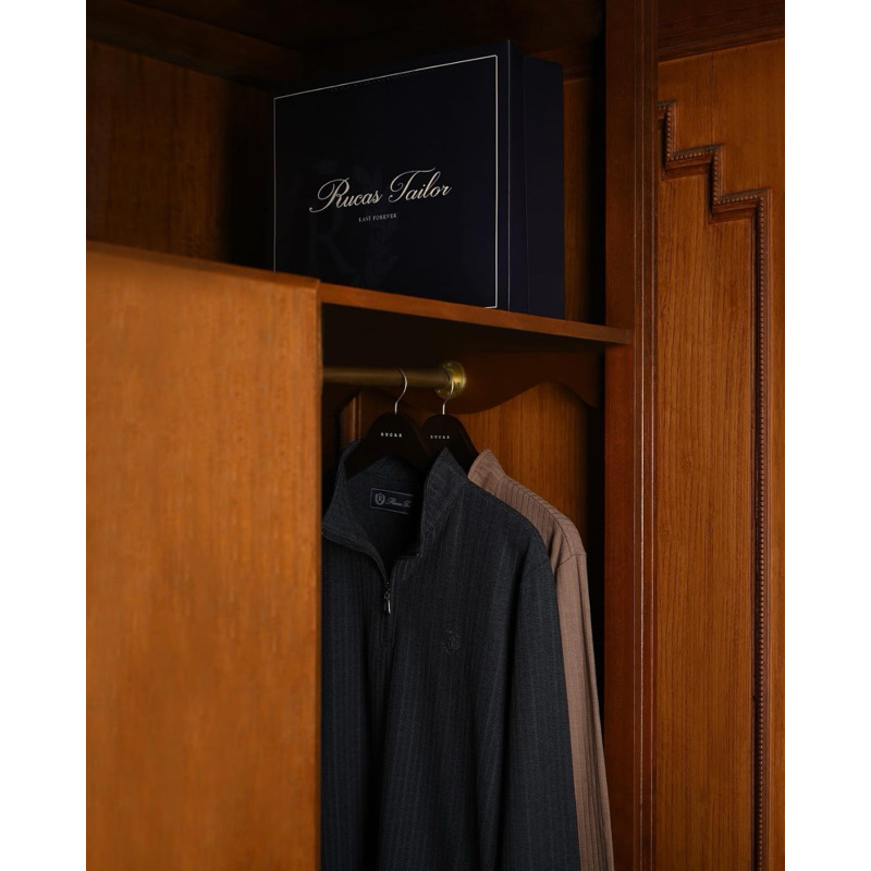 RUCAS Tailor "Textured Long Sleeve" Polo Shirt - Rucas tailor Polo Shirt - Rucas Tailor Long Polo Sh