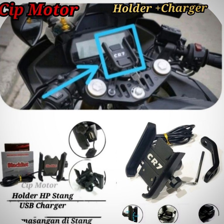 Holder HP R15 V3 Holder Charger R15 V1 V2 R25 CR7 Alumunium CNC a X4T5