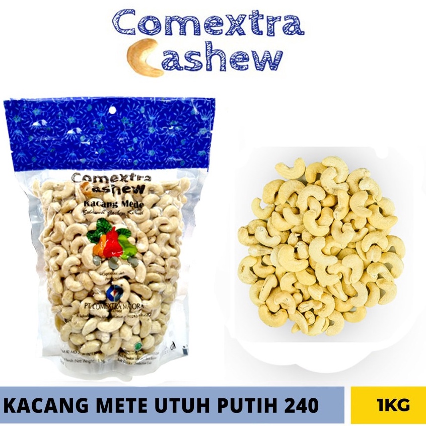 

Mewah Kacang Mede Comextra Mentah W24 Premium 1 Kg Cashew Mete Mente