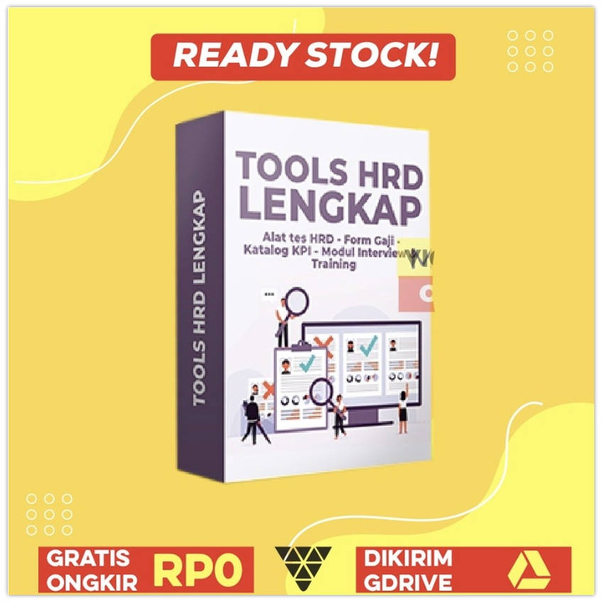 DRIVE<<<TOOLS HRD - KPI + SOP HRD + Form Tabel Gaji + Modul Interview