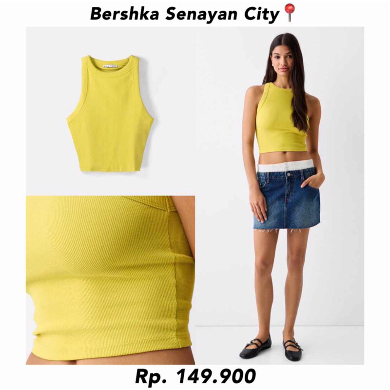 Tanktop Crop Bershka. Jastip