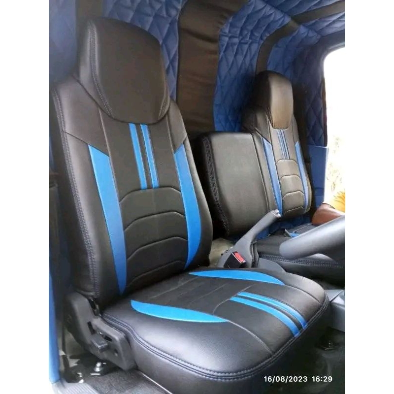 Sarung jok / Cover jok variasi untuk mobil ( Isuzu elf giga Nmr71 ) Model variasi motif