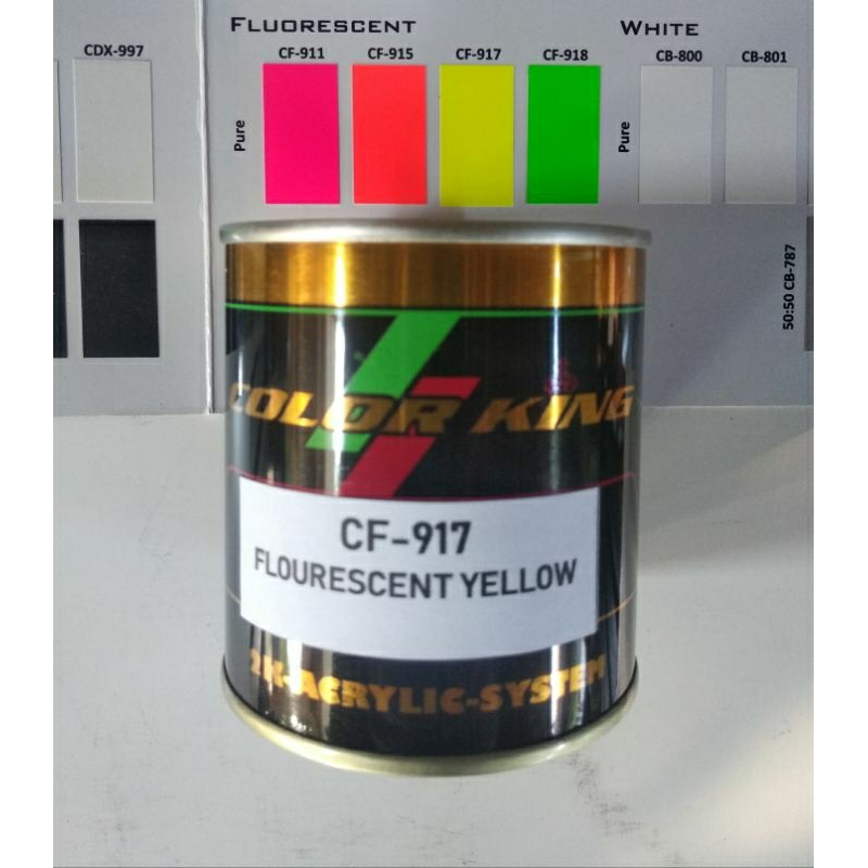 Cat flourescent PU/cat stabilo/cat warna stabilo yellow 1/4ltr Color King