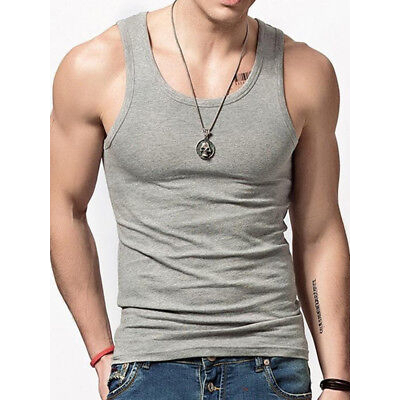 Singlet Pria Kaos Tanktop Cowok Bahan Katun Rib