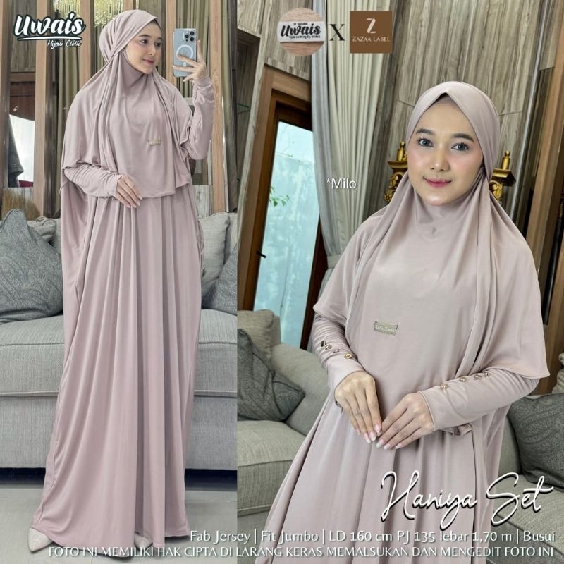Haniya setelan dewasa drees original terlaris bestseller by uwais