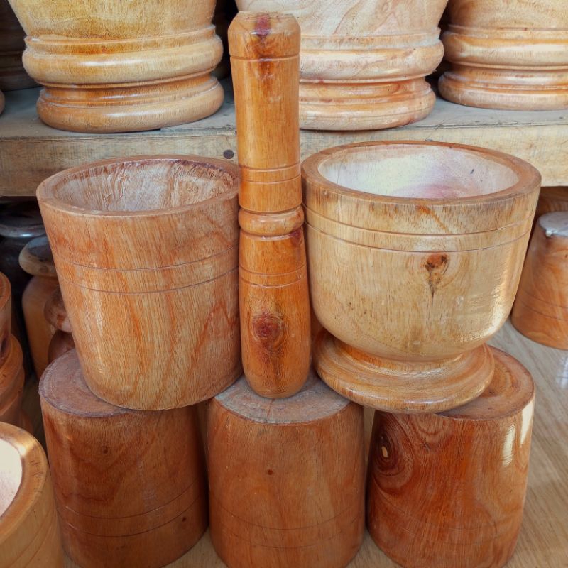 LUMPANG KECIL KAYU MAHONI