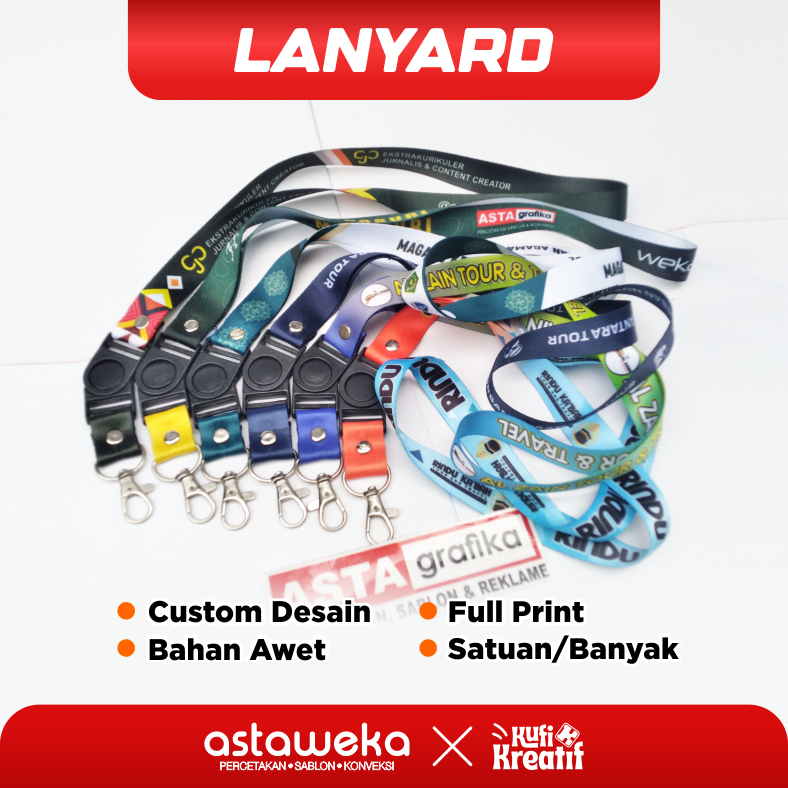 

LANYARD ID CARD EXLCUSIVE BAHAN TISUE