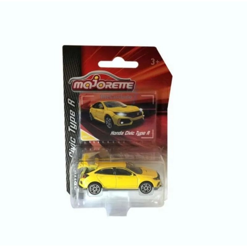 Majorette Honda Civic Type R Kuning Yellow