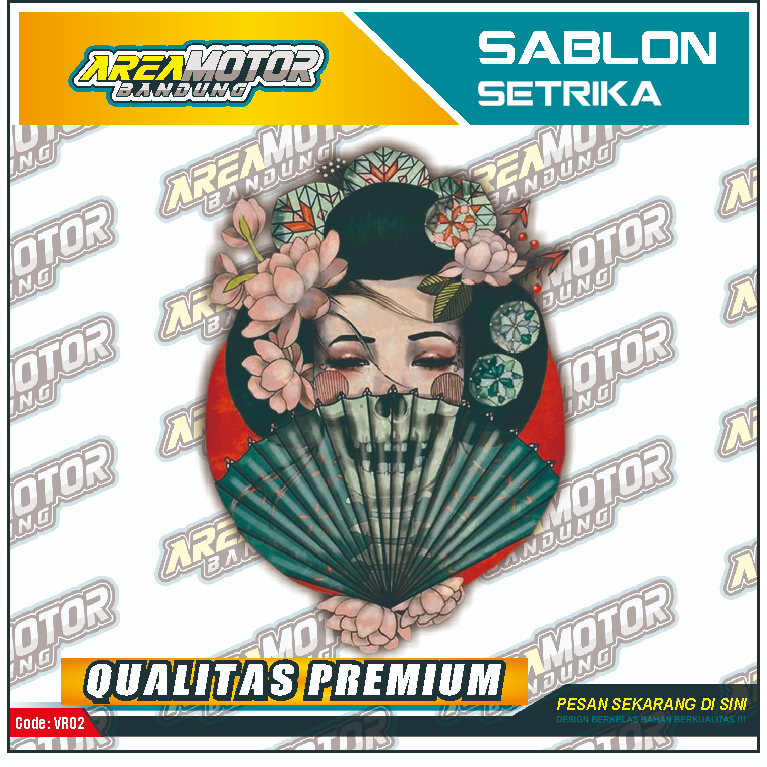 

Print sablon DTF/cetak sablon DTF/sablon setrika siap press 1 sisi KODE B48 Uk A4 / A3