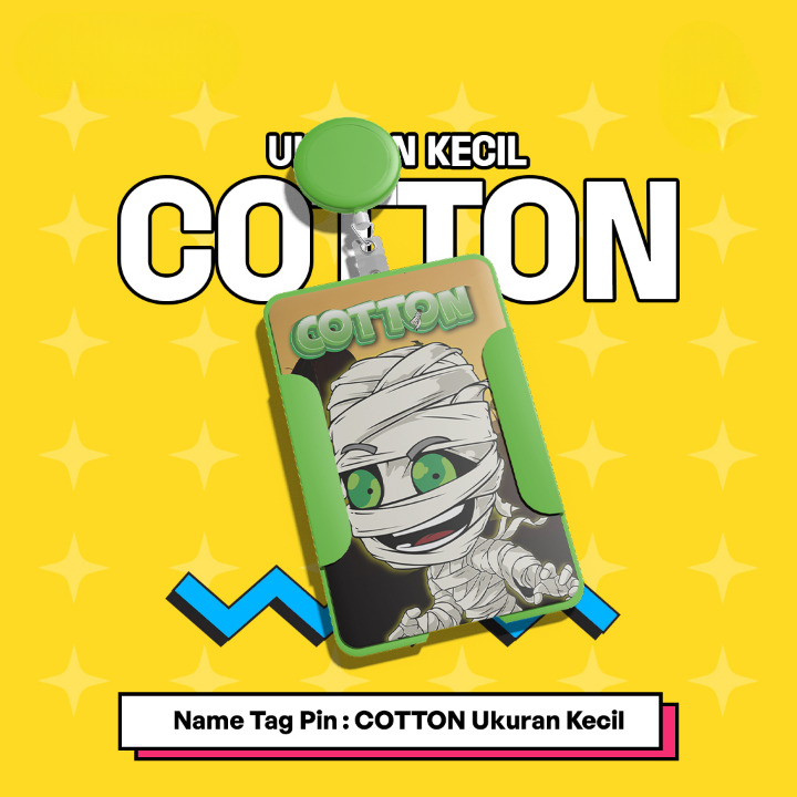 

Name Tag Pin COTTON Ukuran Kecil