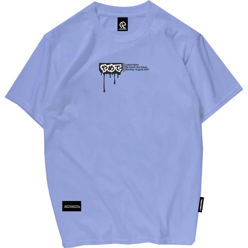 Kaos pria distro pakaian pria atasan kaos distro art chanel tshirt biru lazio