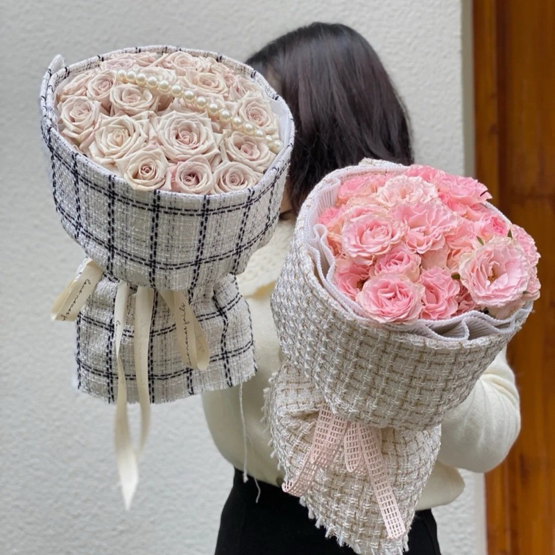 

[10038] Kain Tweed Pembungkus Buket , Korean Tweed Flower Wrapping