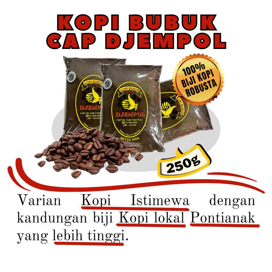 

Kopi Bubuk Djempol Istimewa 250g