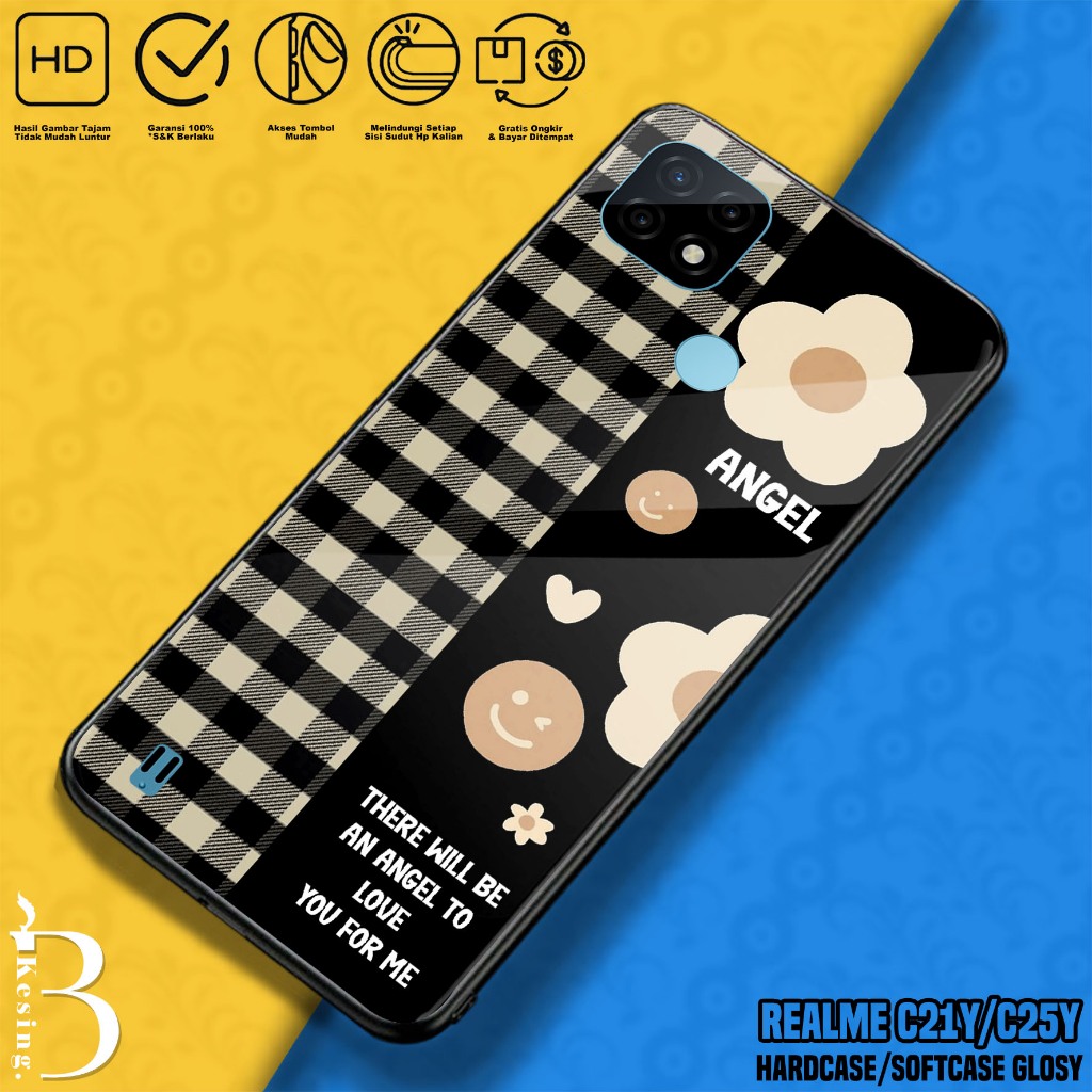 Case Realme C21Y / Realme C25Y - Casing Hp Realme C25Y / Realme C21Y Motif BUNGA - Silikon Hp Realme