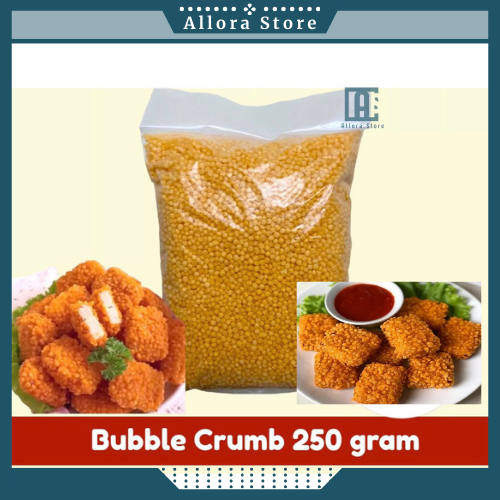 

MURAH Bubble Crumb Crispy Nugget Naget Tepung Roti Bulat 250 gram HALAL