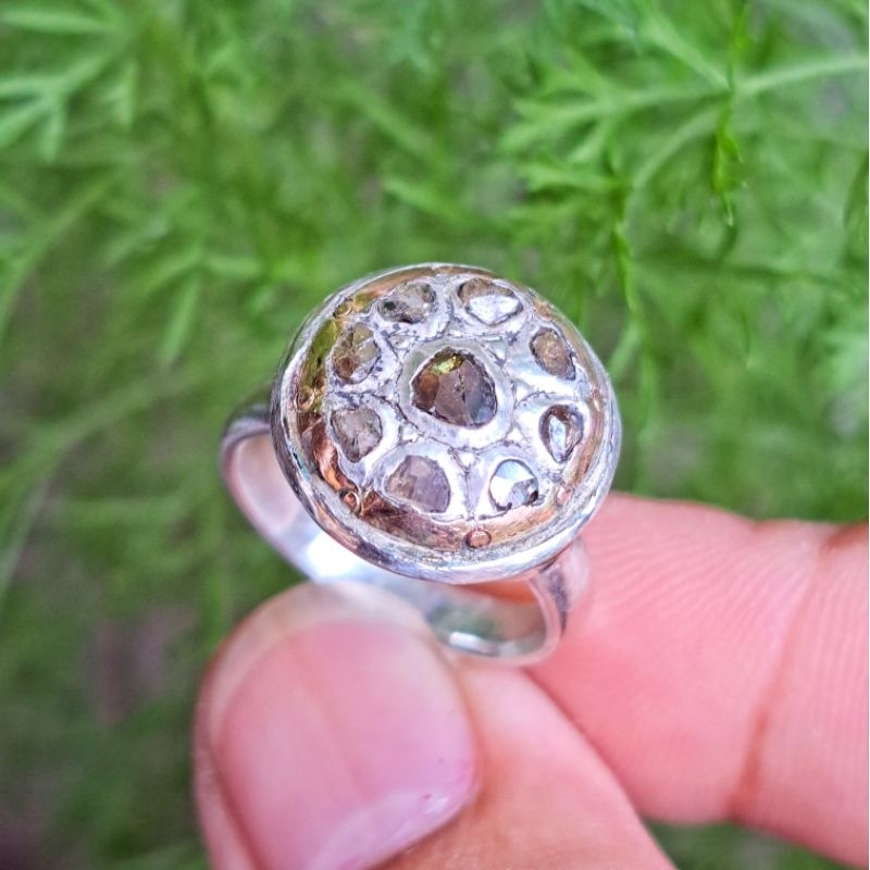 cincin perak emas intan model lawasan jadul vintage antik babon angkrem